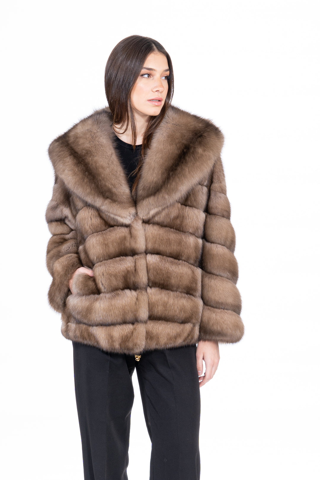 Exclusive Lavander Russian sable fur coat by manzari