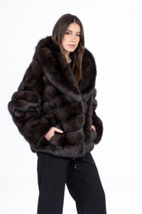 High-quality Natural Russian sable fur coat for luxury lovers