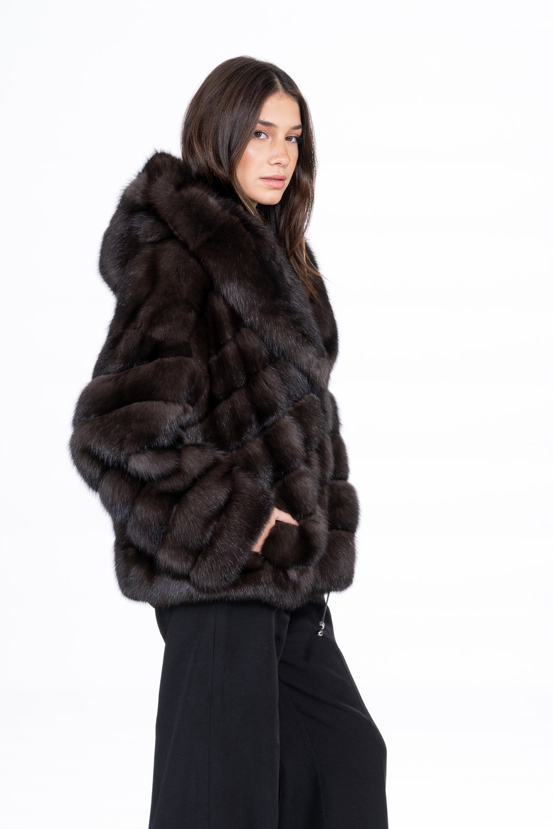 Natural Russian sable fur coat by manzari for a bold statement