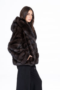 Natural Russian sable fur coat by manzari for a bold statement