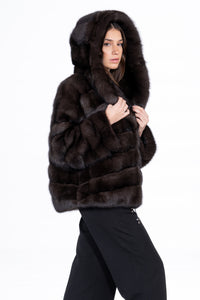 High-quality Natural Russian sable fur coat for luxury lovers
