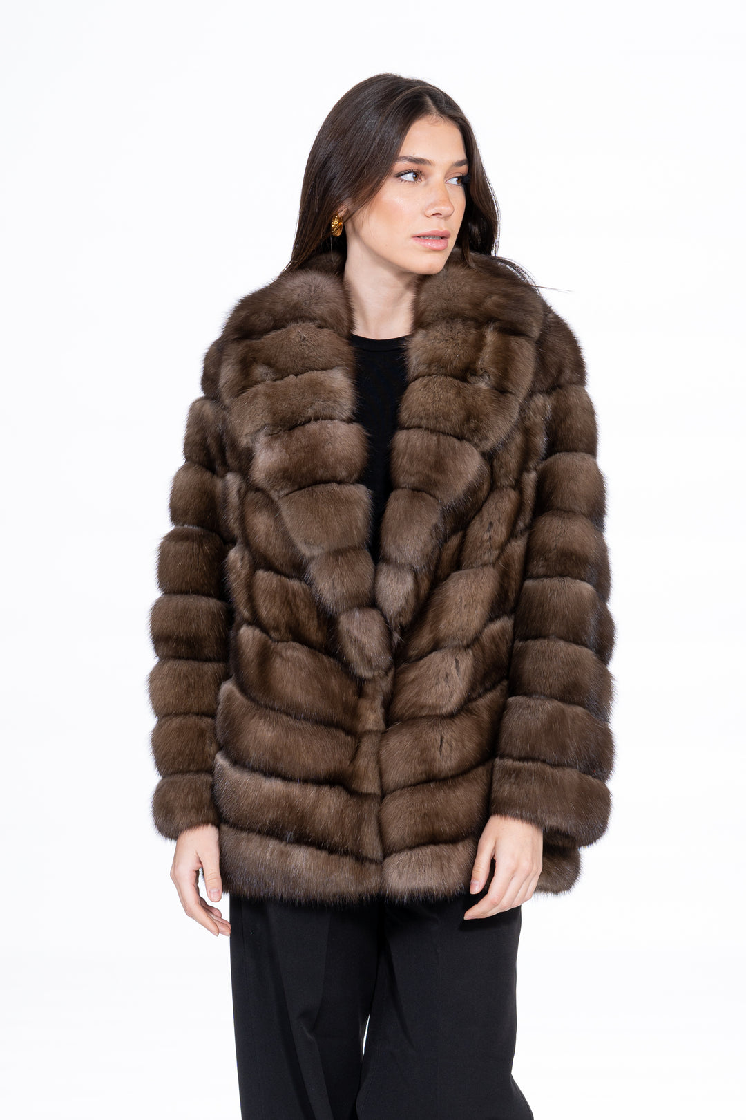 Exclusive Platinum Russian sable fur coat by manzari