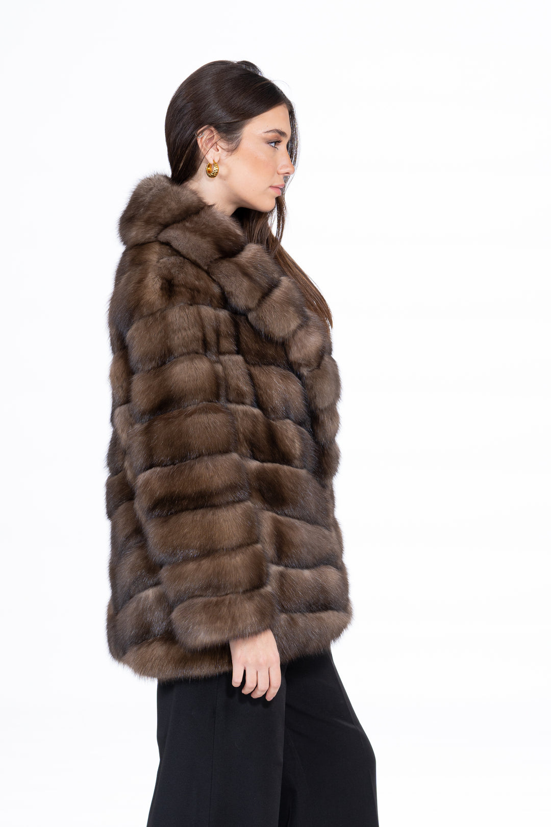 Exclusive Platinum Russian sable fur coat by manzari