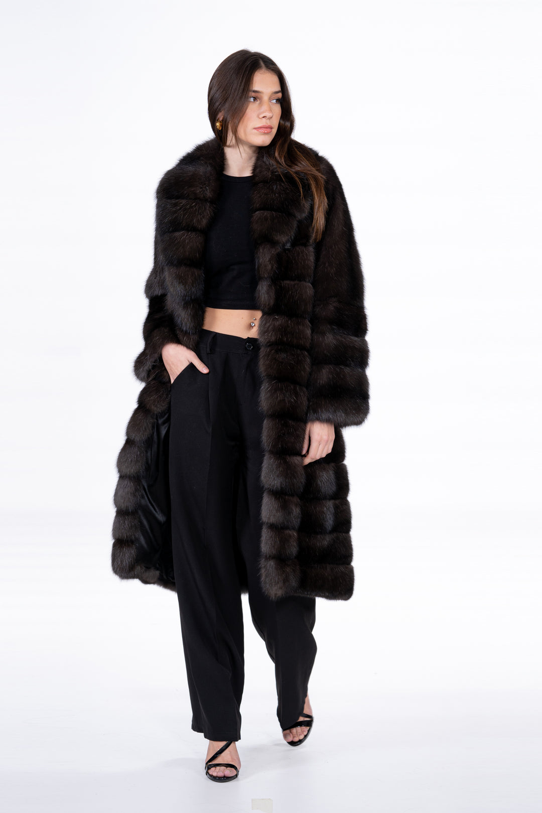 Sophisticated Russian sable fur coat for special occasions