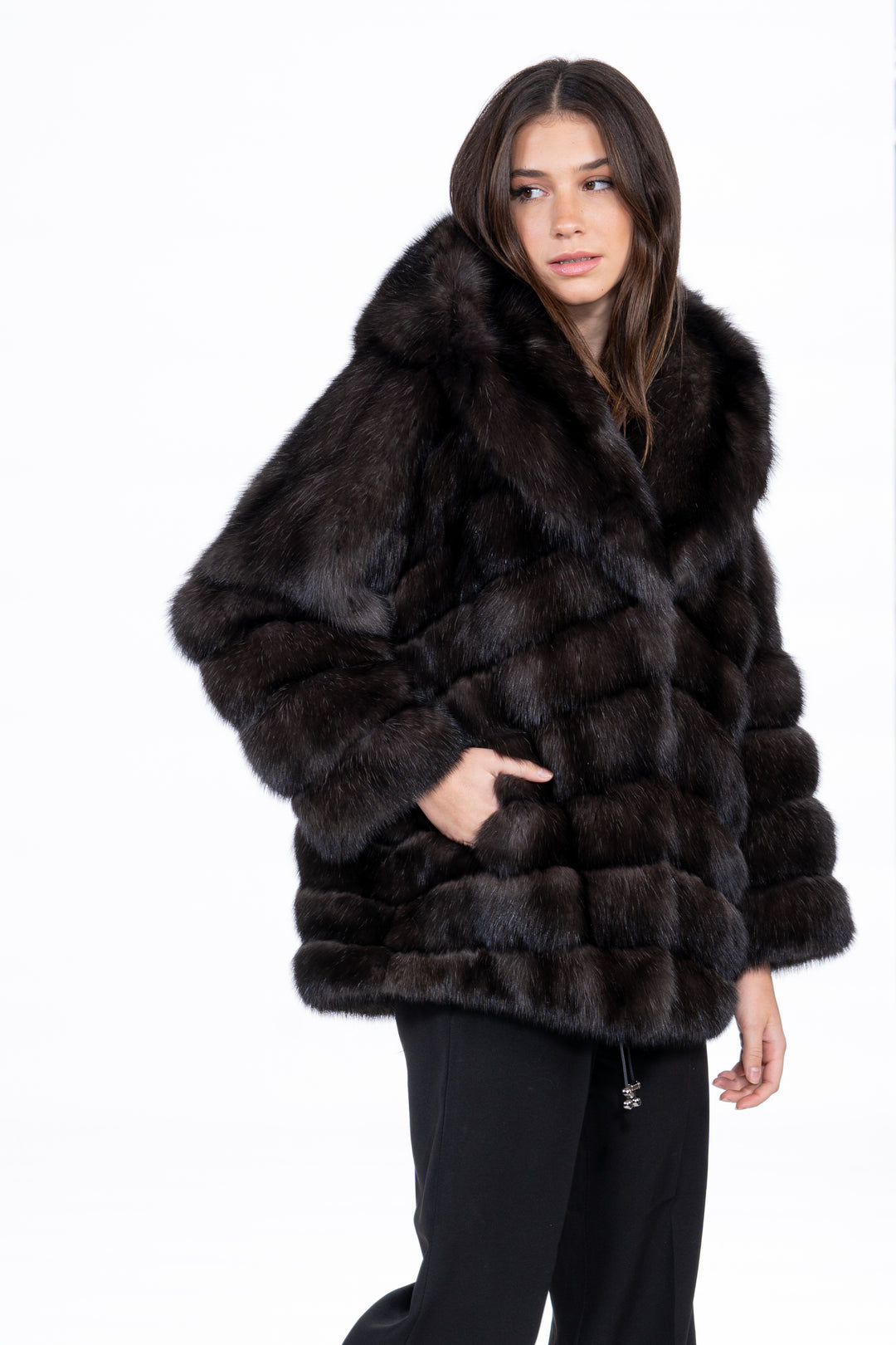 Exclusive Carbonio Russian sable fur coat by manzari