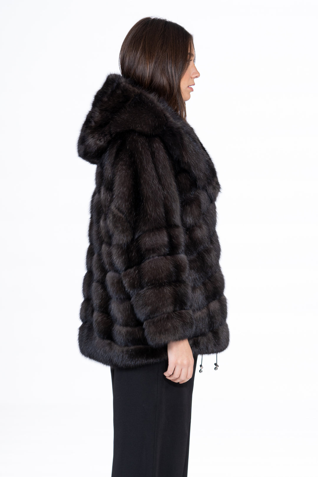Carbonio Russian sable fur coat by manzari for a bold statement