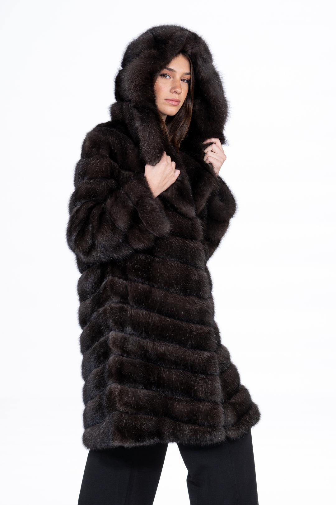 Sophisticated Russian sable fur coat for special occasions