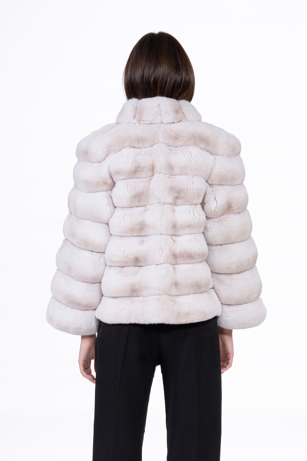 Manzari Ice Cream Chinchilla fur coat with a modern touch