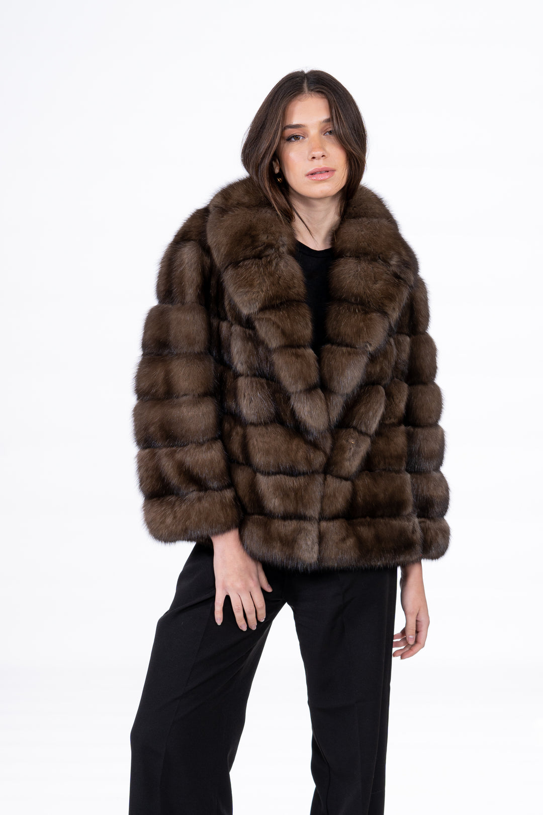 Platinum Russian sable fur coat by manzari for a bold statement
