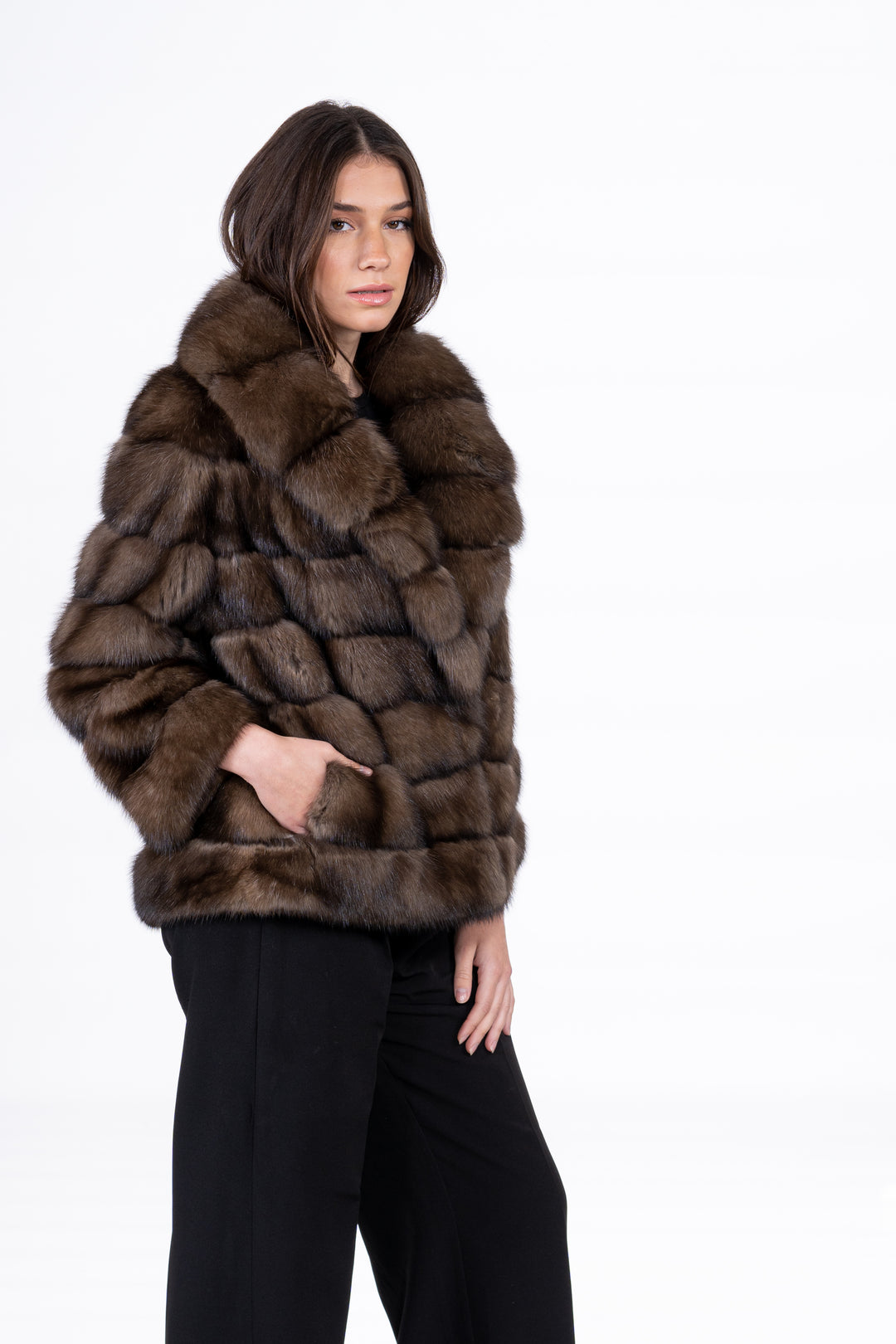 Platinum Russian sable fur coat by manzari for a bold statement