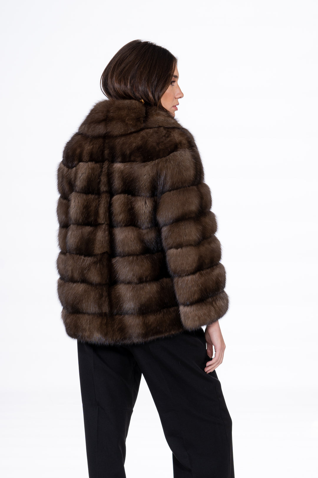 Elegant russian sable fur coat by manzari