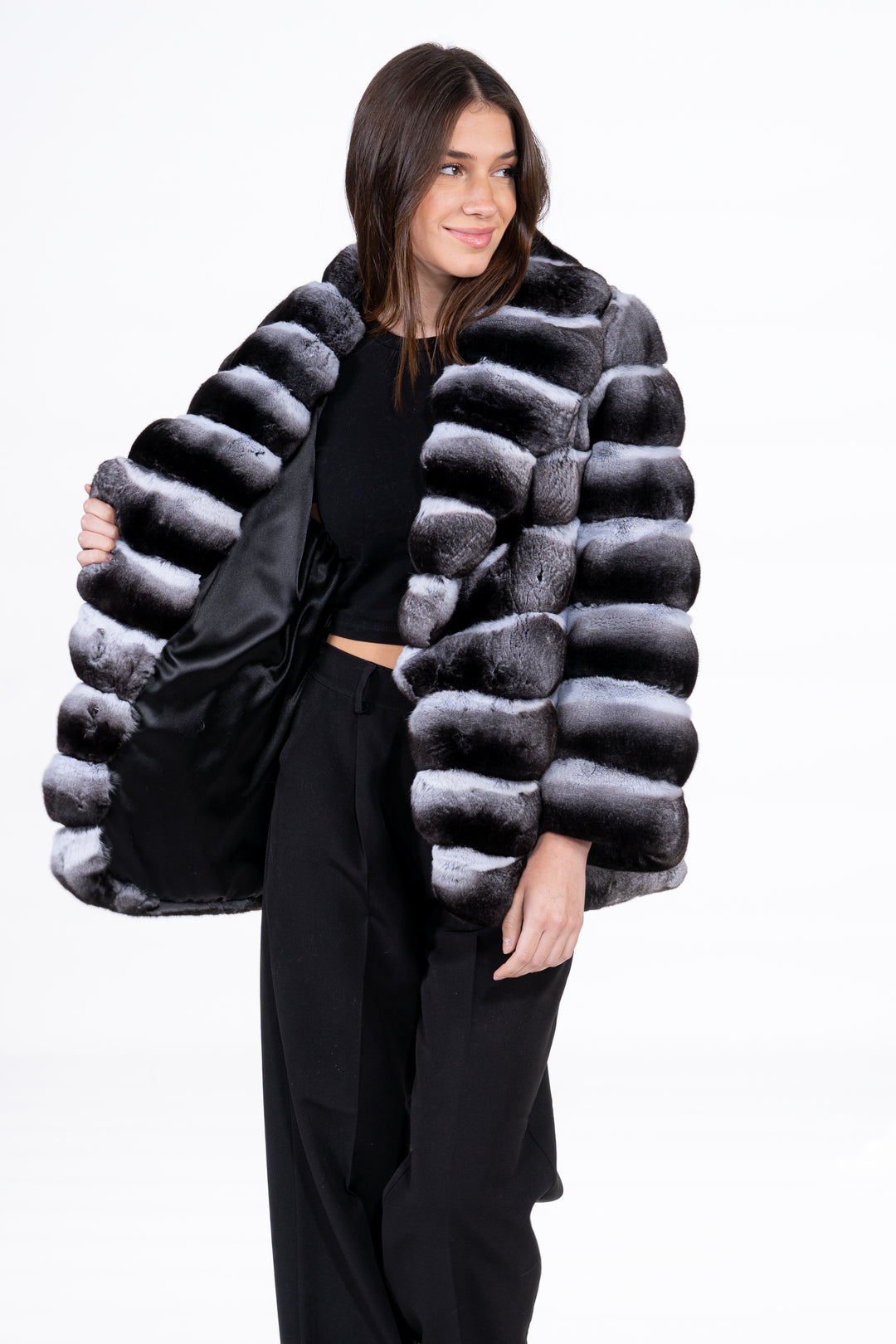 Soft and luxurious Natural Chinchilla fur coat by manzari