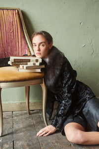 High-quality swakara fur coat for fashion enthusiasts