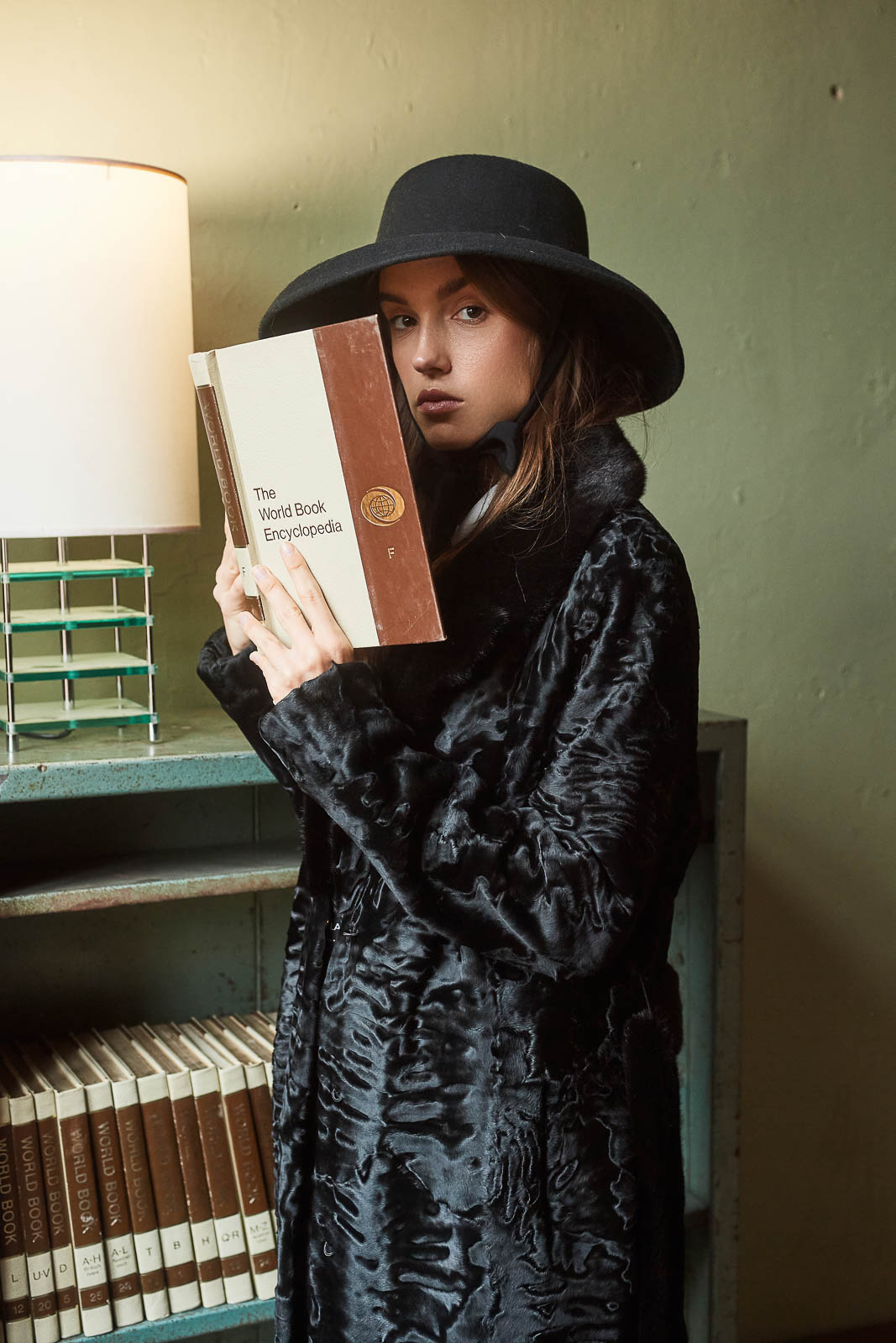 Manzari Black Swakara fur coat for a luxurious feel