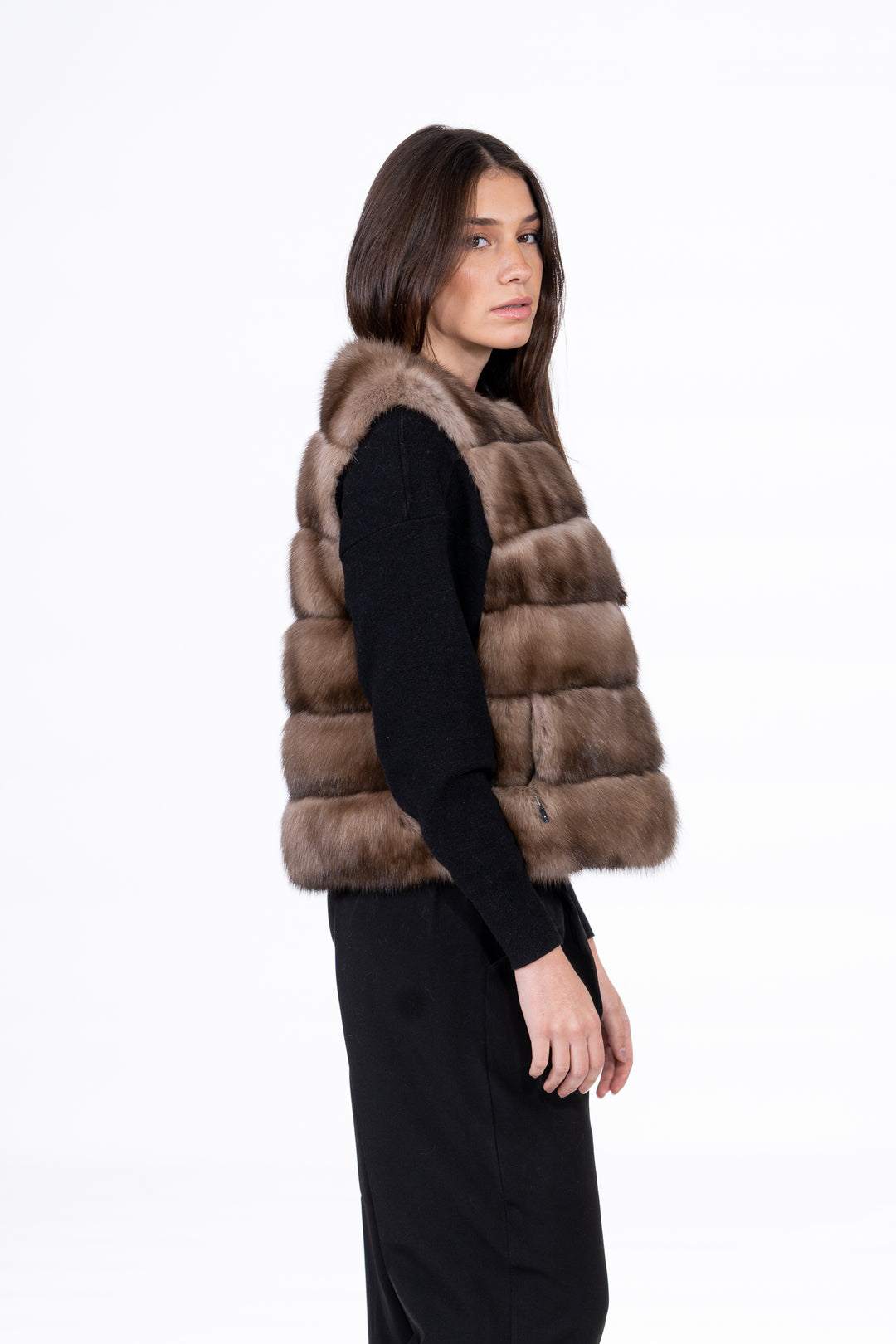 High-quality Lavander Russian sable fur coat for luxury lovers