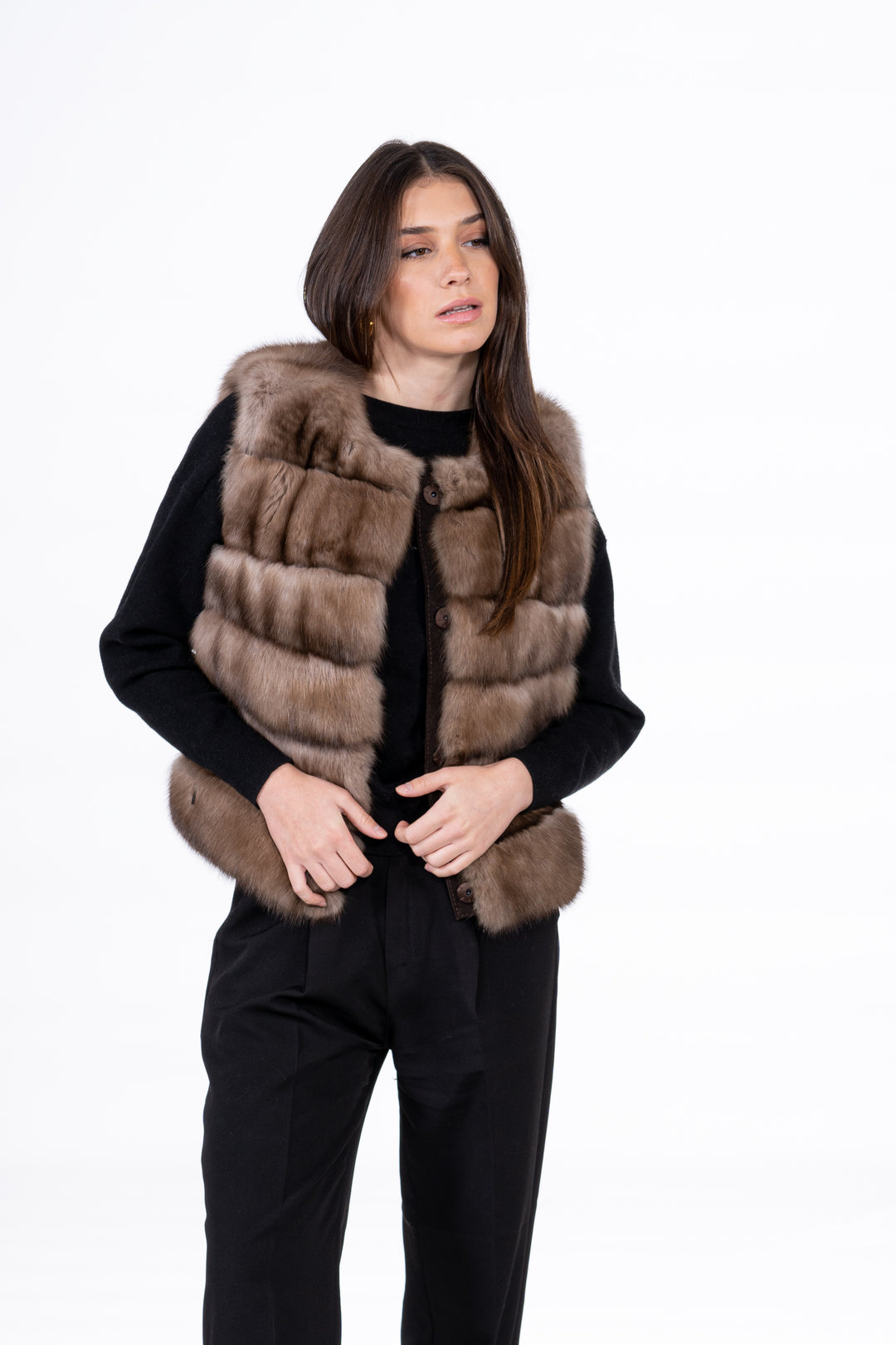 Exclusive Lavander Russian sable fur coat by manzari