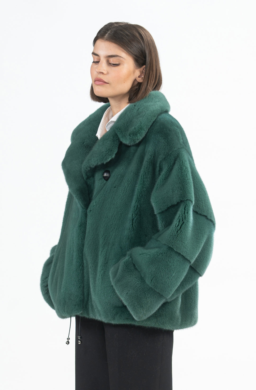 Chic Mink fur coat by manzari for a bold statement