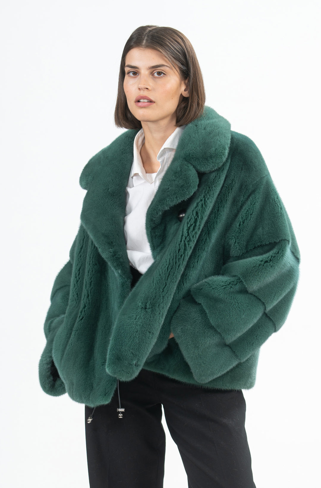 Chic Mink fur coat by manzari for a bold statement