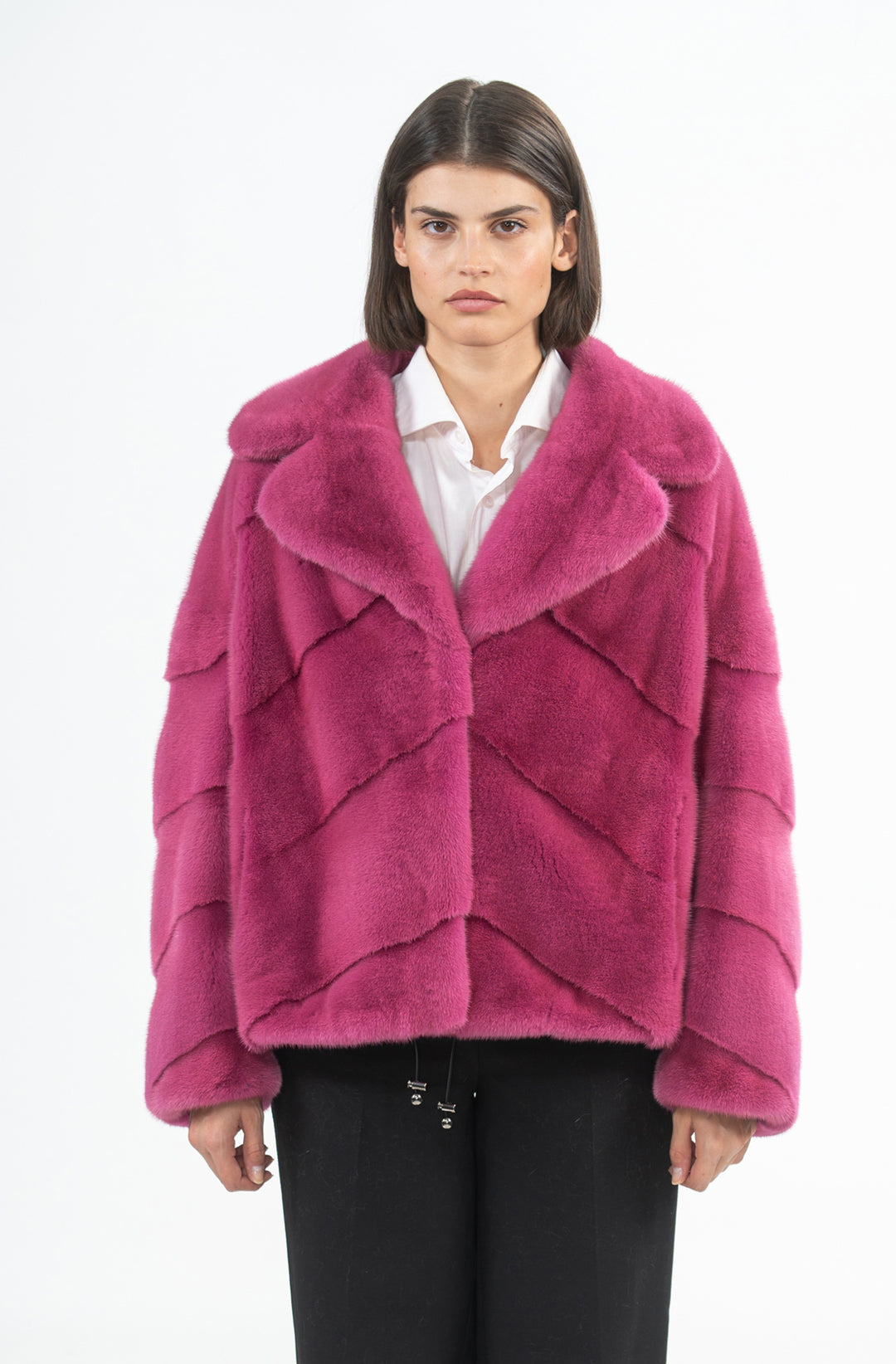 Chic Mink fur coat by manzari for a bold statement