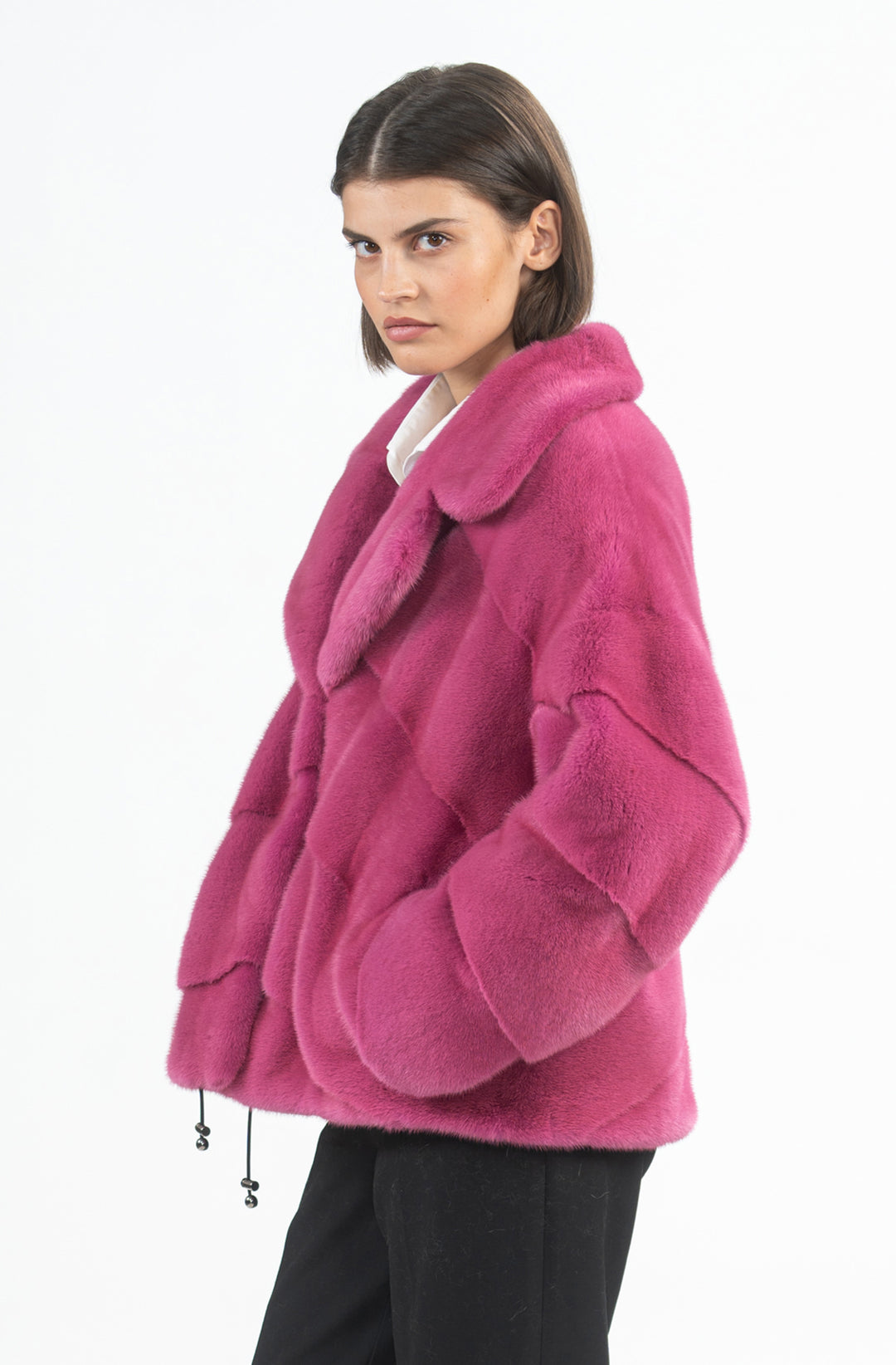 Manzari Mink fur coat with a modern touch