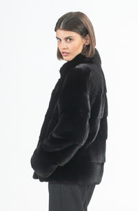 Chic Mink fur coat by manzari for a bold statement