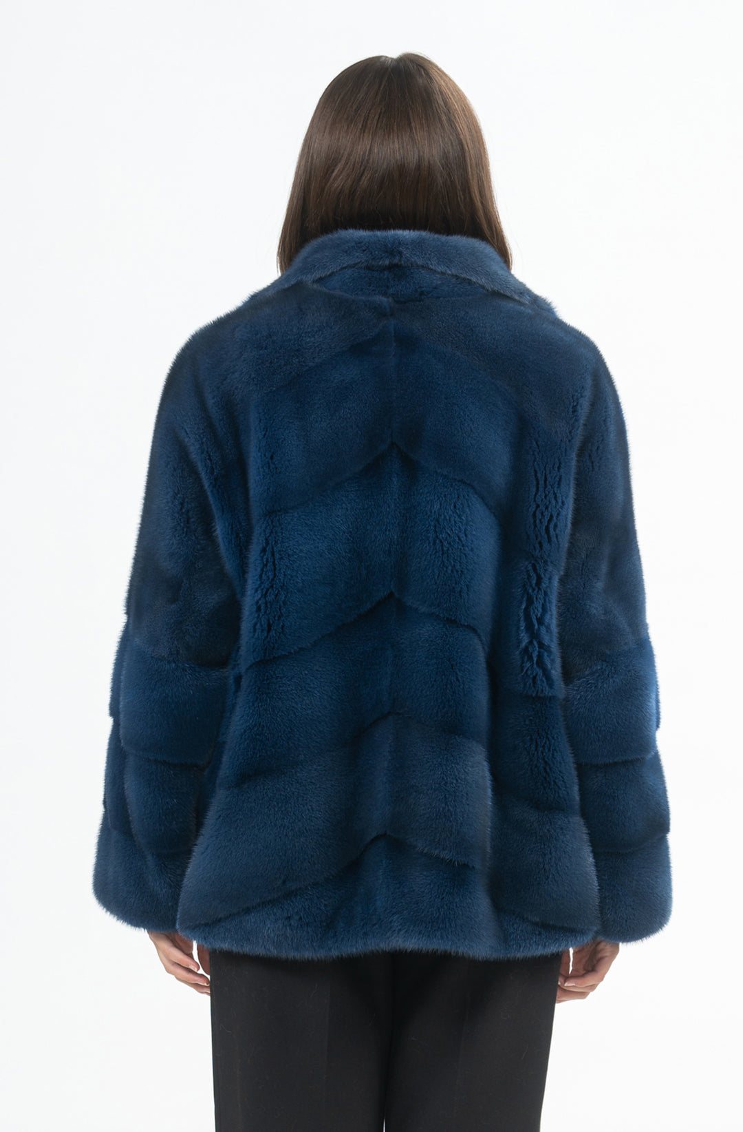 Model wearing a classic Mink fur coat