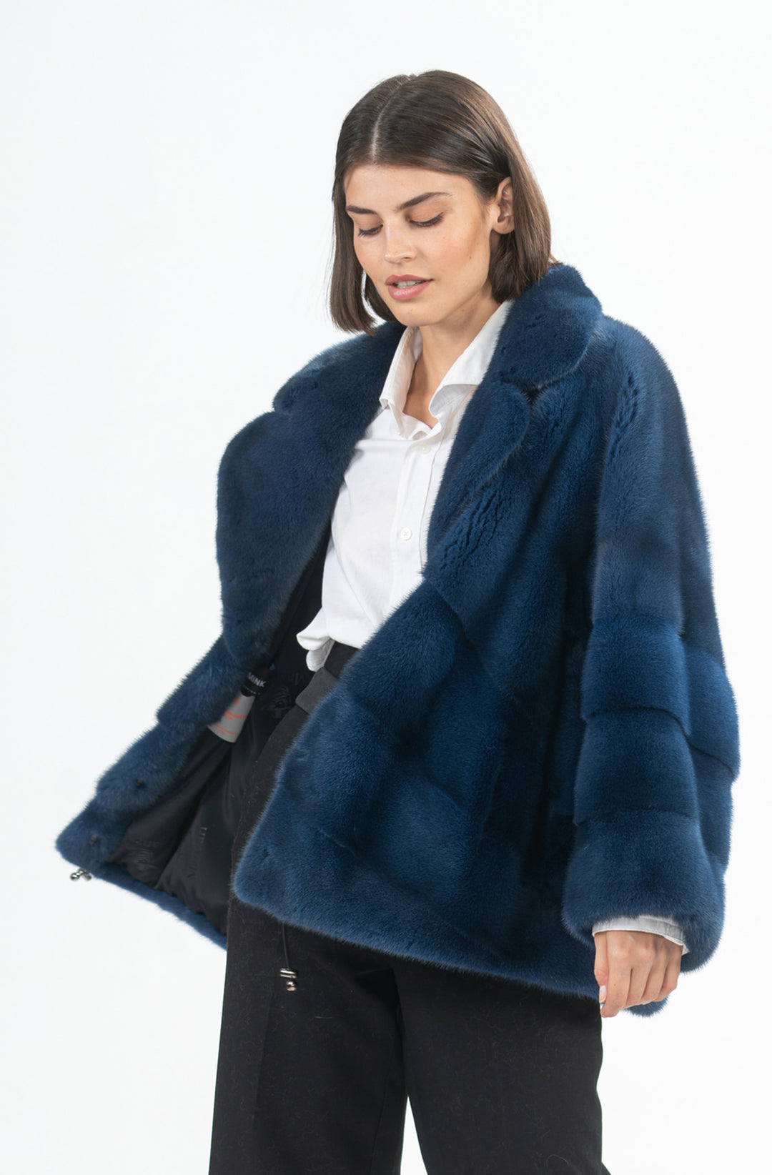 Chic Mink fur coat by manzari for a bold statement