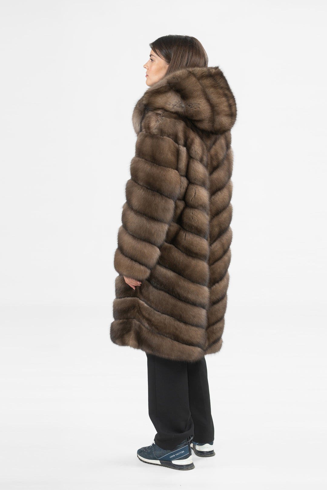 Exclusive Platinum Russian sable fur coat by manzari