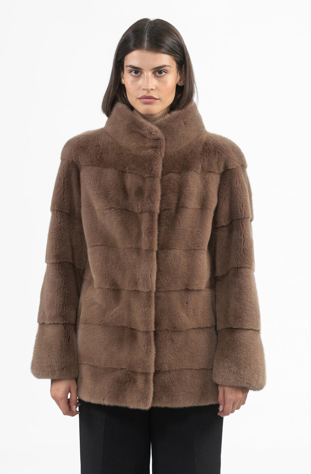 Chic Mink fur coat by manzari for a bold statement