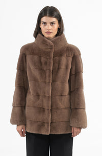 Chic Mink fur coat by manzari for a bold statement