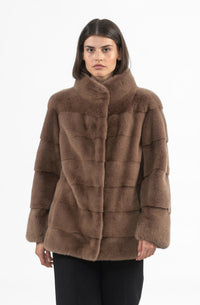Chic Mink fur coat by manzari for a bold statement