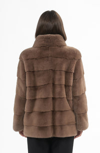Chic Mink fur coat by manzari for a bold statement