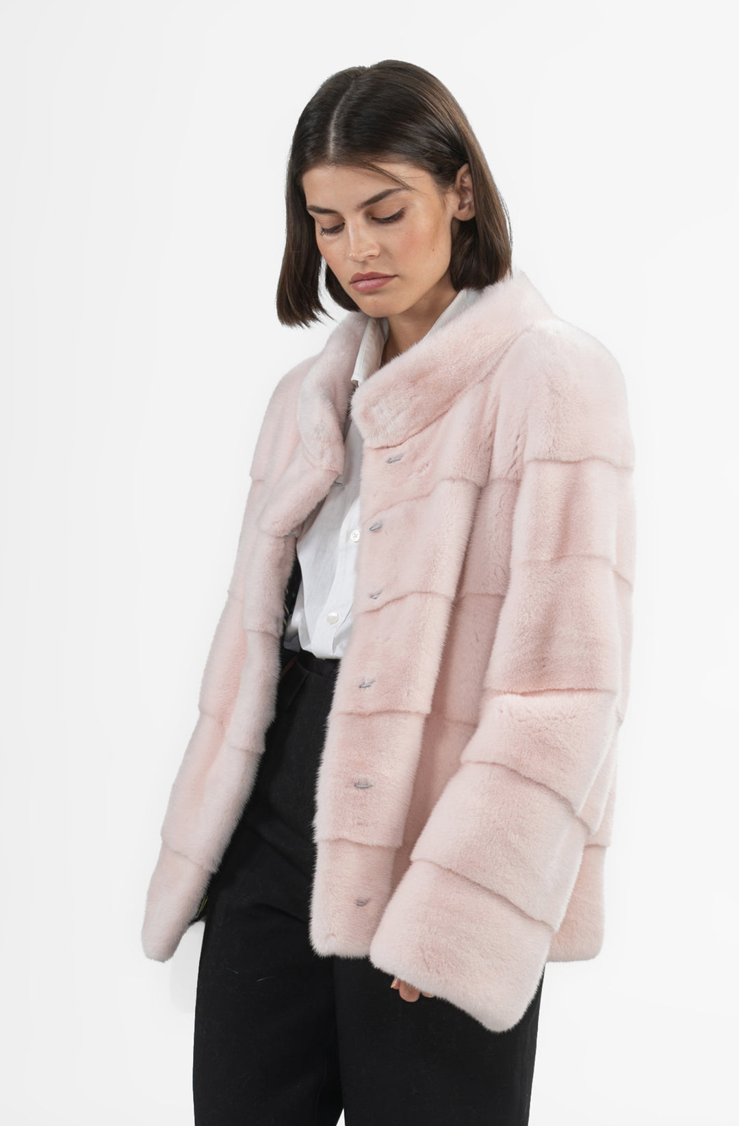 Chic Mink fur coat by manzari for a bold statement
