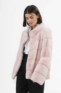 Chic Mink fur coat by manzari for a bold statement