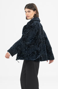 Stylish Swakara fur coat by manzari