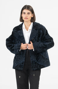 Premium Swakara fur coat for a unique style