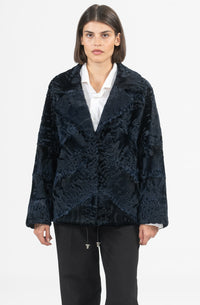 High-quality swakara fur coat for fashion enthusiasts