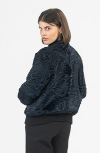 High-quality Swakara fur coat for fashion enthusiasts